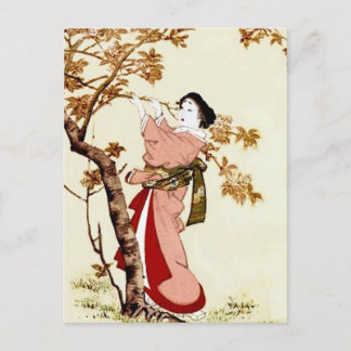 Japansk skönhet vykort