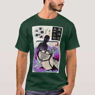 Japansk skräckharajuku sea pastel goth art emo t shirt