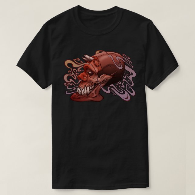 Japansk Skull T Shirt (Design framsida)