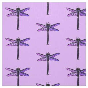 Japansk slända för vintage, amethyst lila tyg