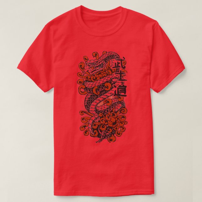 Japansk snake t shirt (Design framsida)