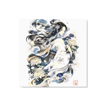 Japansk snökvinnokonst | Vinter Yokai i Kimono