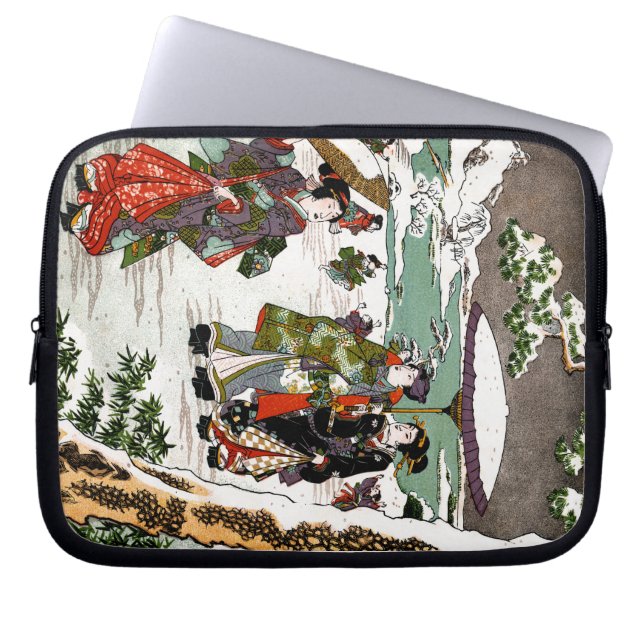Japansk snutt laptop sleeve (Framsidan)