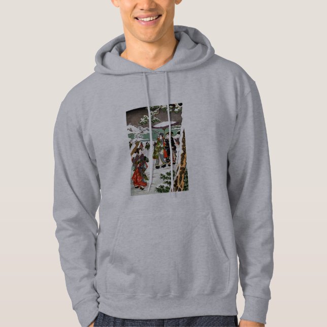 Japansk snutt sweatshirt med luva (Framsida)