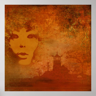 Japansk solnedgång poster