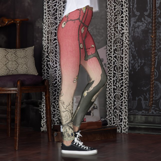 Japansk soluppgång plommon gods träd leggings (Skapare uppladdad)
