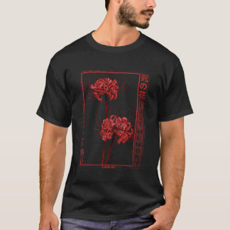 Japansk Spider Lily Soft Grunge Anime Aesthetic F T Shirt