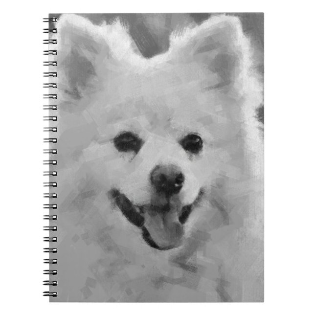 Japansk spitz anteckningsbok (Framsidan)