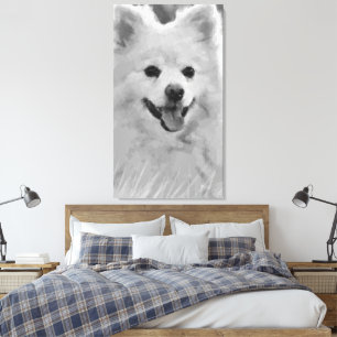Japansk spitz canvastryck