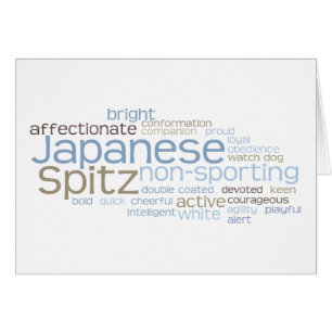 Japansk Spitz Hälsningskort
