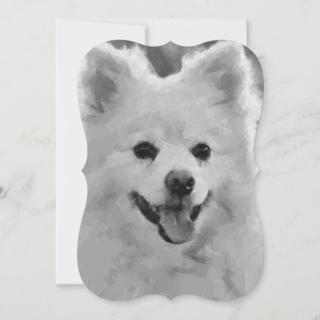 Japansk Spitz Hund (Framsida)