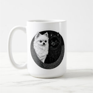 japansk spitz hund kaffemugg