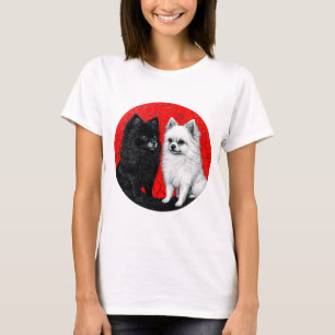 japansk spitz hund t shirt