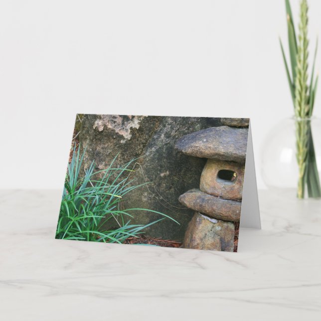 Japansk Stenlampa Kort (Framsida)