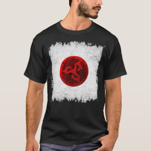 Japansk Stigning Sol Design T Shirt