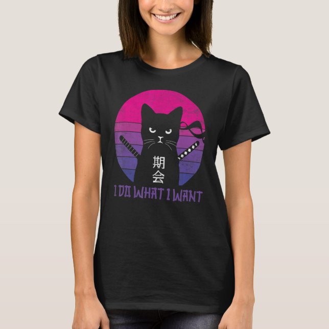 Japansk Stil Ca Cat Cat T Shirt (Framsida)