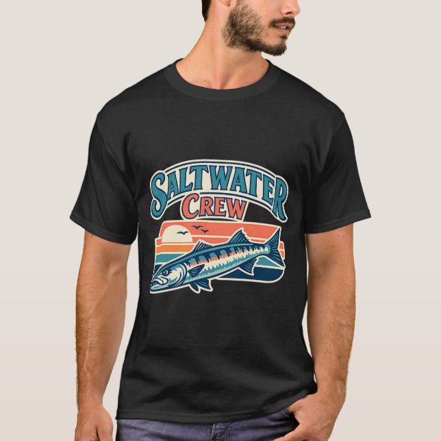 japansk stil fisk t shirt (Framsida)