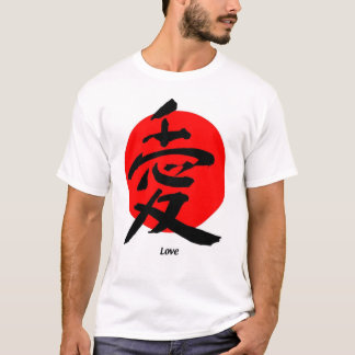Japansk stil för kärlek t-shirt