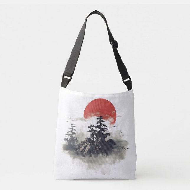 Japansk Stil-samling Axelväska (Framsida)