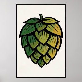 Japansk Stil Stylized Skutt Beer Poster