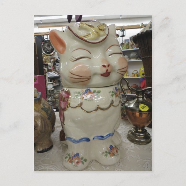 Japansk Stilkatt Vykort (Framsida)