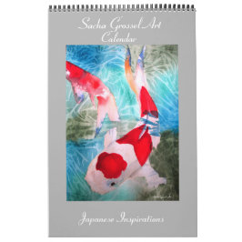 Japansk stilkonstkalender av Sacha Grossel Kalender