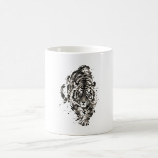 Japansk Sumi-e Tiger – Traditionell japansk bläckk Kaffemugg