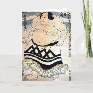 Japansk sumo-brottare kort