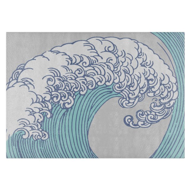 Japansk Surfa Wave Art Ocean Art (Framsidan)