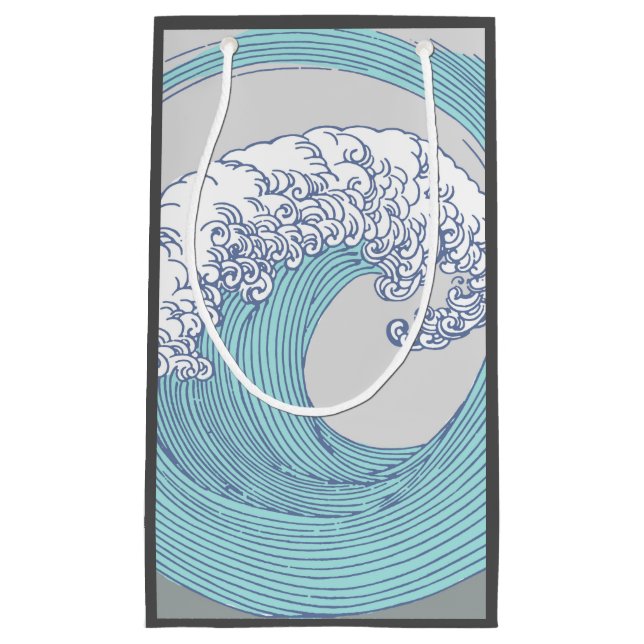 Japansk Surfa Wave Art Ocean Art (Framsidan)