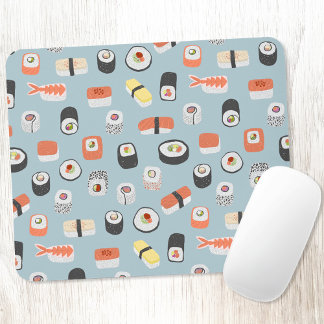 Japansk sushi Food Art Mönster Musmatta