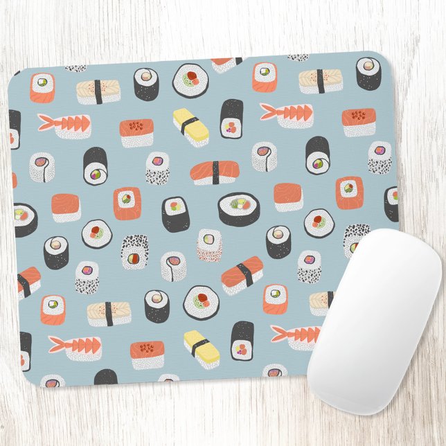 Japansk sushi Food Art Mönster Musmatta (Japanese sushi food art mousemat)