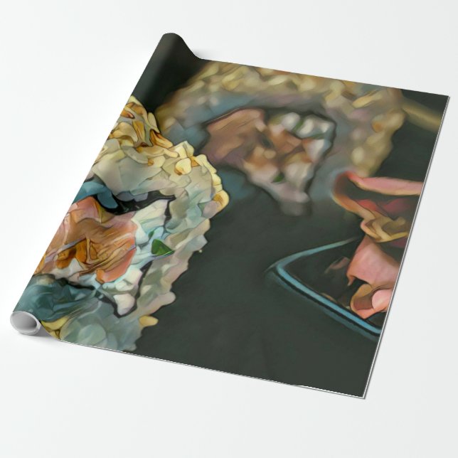 Japansk sushi presentpapper (Utrullad)