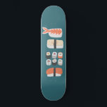 Japansk sushi Skateboard<br><div class="desc">Sushi,  nigiri och maki rullar är utsökt matkonst för dem som kärlek ska äta japanskt cuisine.</div>