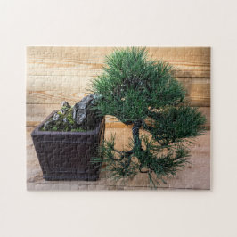 Japansk svart Gräs Bonsai Träd Photo Pussel