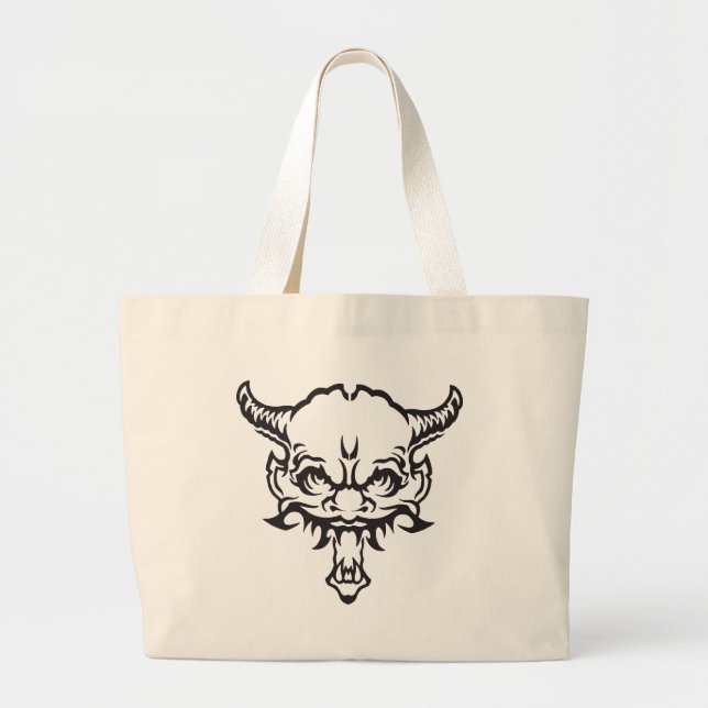 Japansk Tattooni Demon Jumbo Tygkasse (Framsidan)