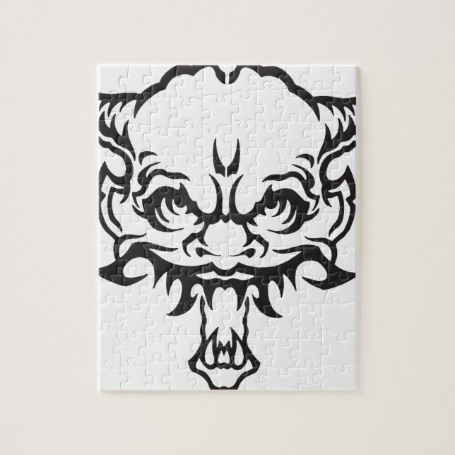 Japansk Tattooni Demon Pussel (Vertikal)