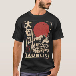Japansk Taurus Zodiac | Red Sol Bull T Shirt