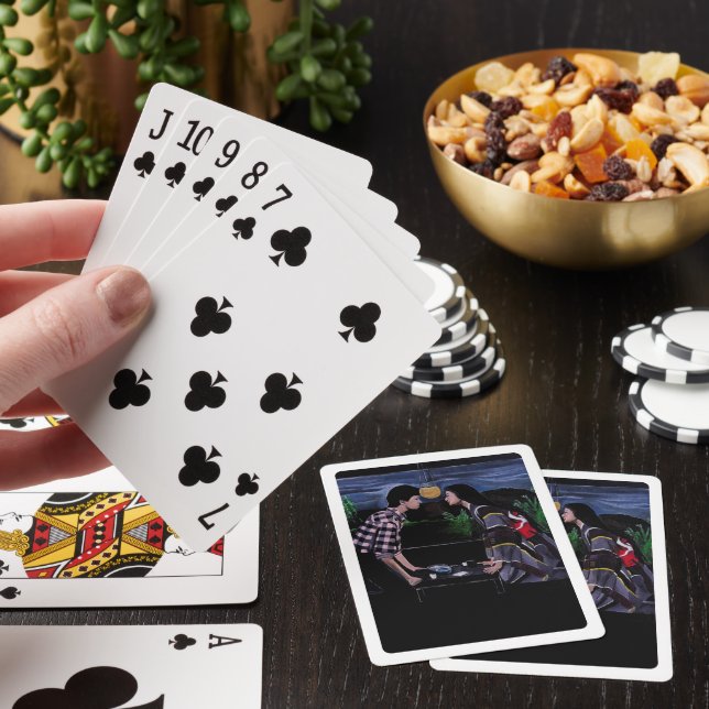 Japansk teceremoni-målning av Alfred Fox Casinokort (På plats)