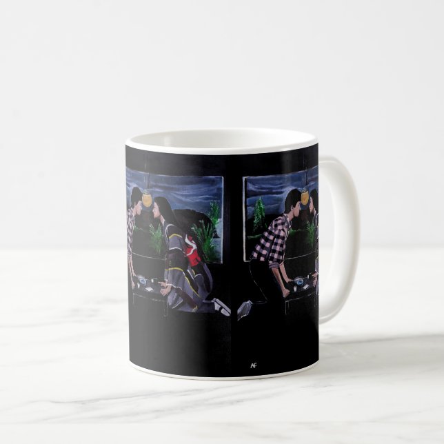 Japansk teceremoni-målning av Alfred Fox Kaffemugg (Framsida höger)