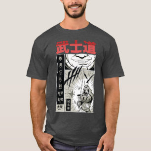 Japansk Tecknad Aesthetic Anime Samurai Manga Samu T Shirt