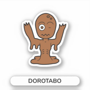 Japansk Tecknad Lera Yokai Dorotabo Klistermärken