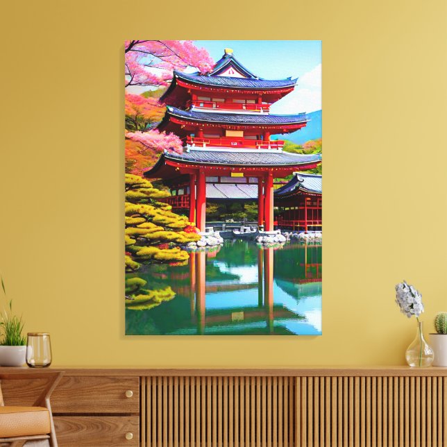 Japansk tempel  canvastryck (Insitu (Vardagsrum))