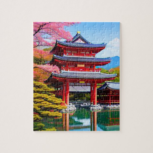 Japansk tempel  pussel (Vertikal)