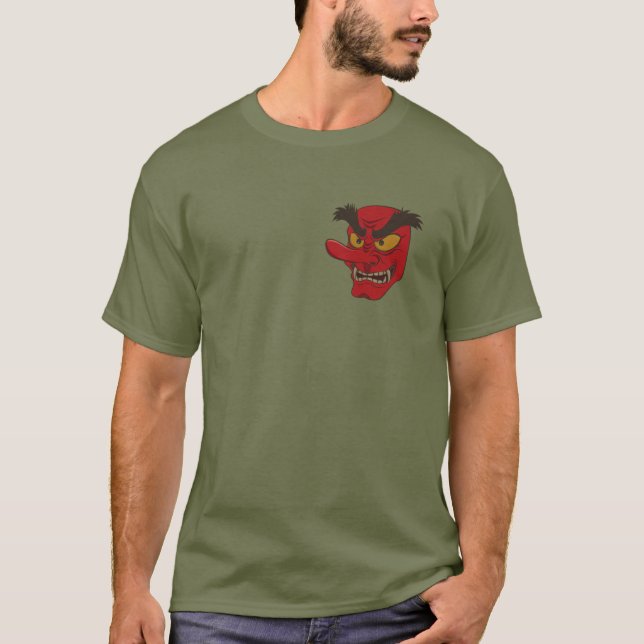 Japansk Tengu-mask T Shirt (Framsida)