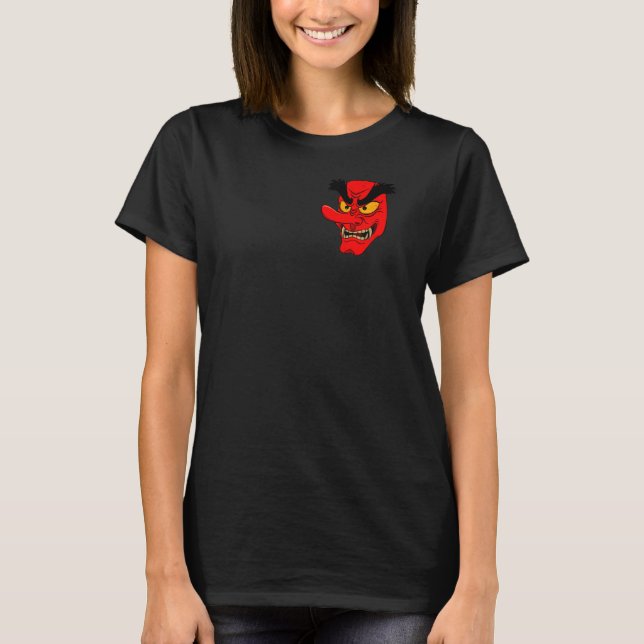 Japansk Tengu-mask T Shirt (Framsida)