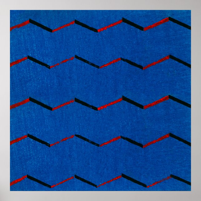 Japansk textil Mönster av Furuya Korin (1904) Poster (Framsidan)