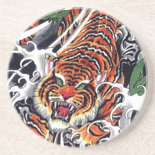 Japansk Tiger & Lönn Design Underlägg (Framsidan)