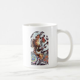 Japansk tiger tatuering kaffemugg