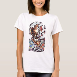 Japansk tiger tatuering t shirt
